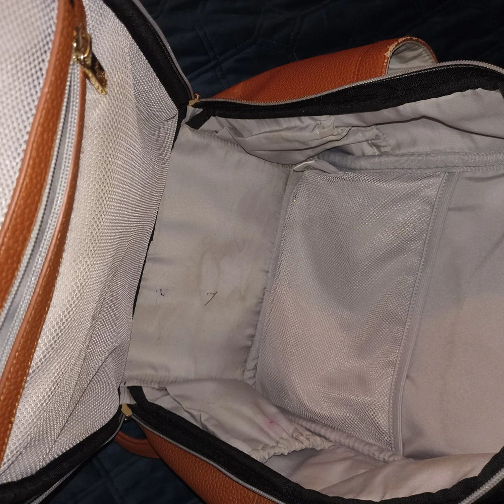 Itzy Ritzy Black and White Herringbone Backpack